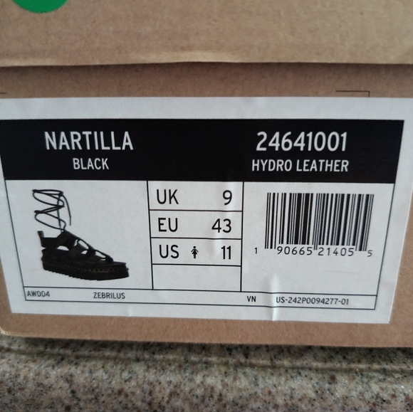 DR.MARTENS NARTILLA WOMENS LEATHER GLADIATOR SANDALS - Picture 8 of 9